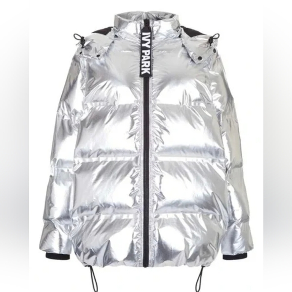 IVY PARK Jackets & Blazers - Silver Puffer Jacket Oversized by Ivy Park